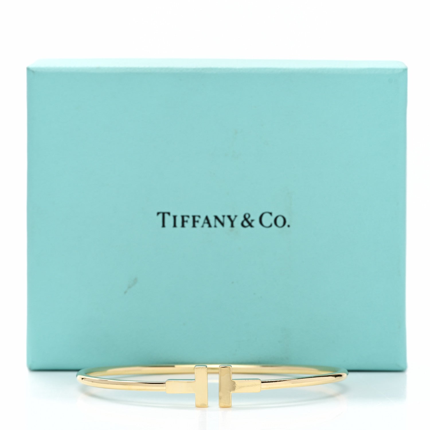 Tiffany 18K Yellow Gold T Wire Bracelet 4 of 4