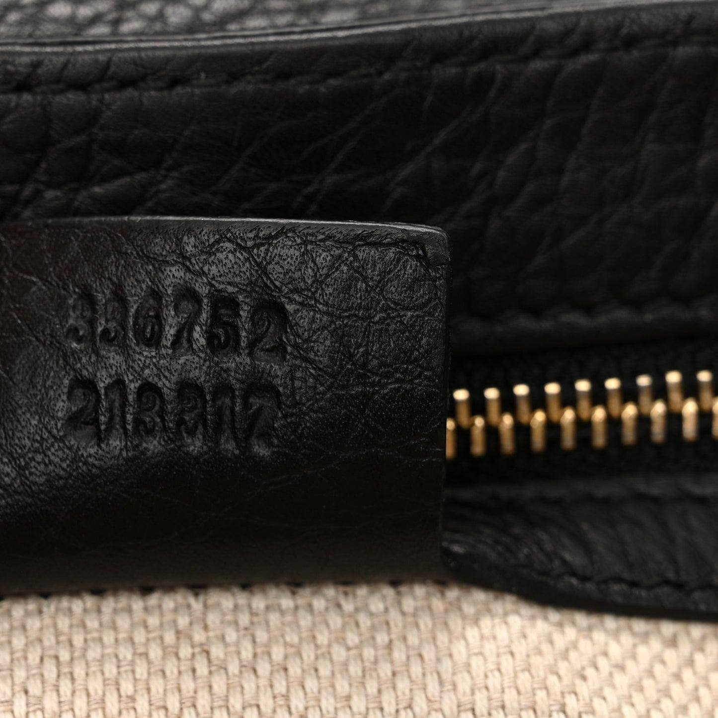 Pebbled Calfskin Medium Soho Flap Crossbody Black