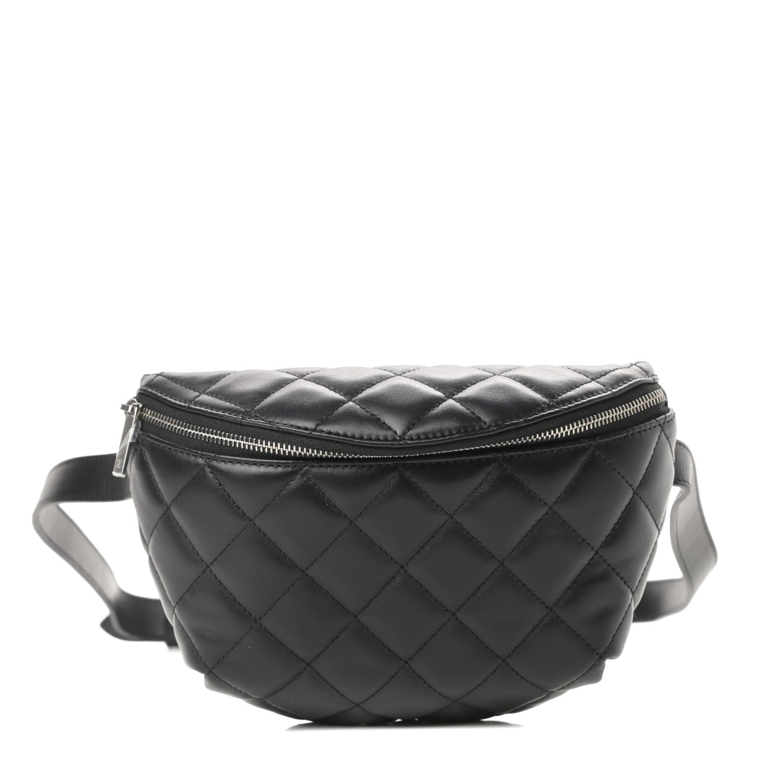 Chanel Lambskin Quilted Waist Belt Bag Black 1 of 11