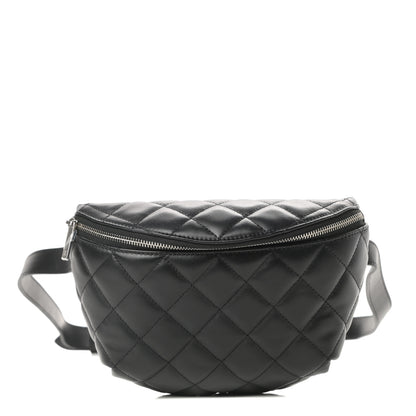 Chanel Lambskin Quilted Waist Belt Bag Black 1 of 11