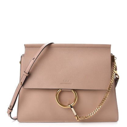 Chloe Calfskin Medium Faye Shoulder Bag Biscotti Beige 1 of 7