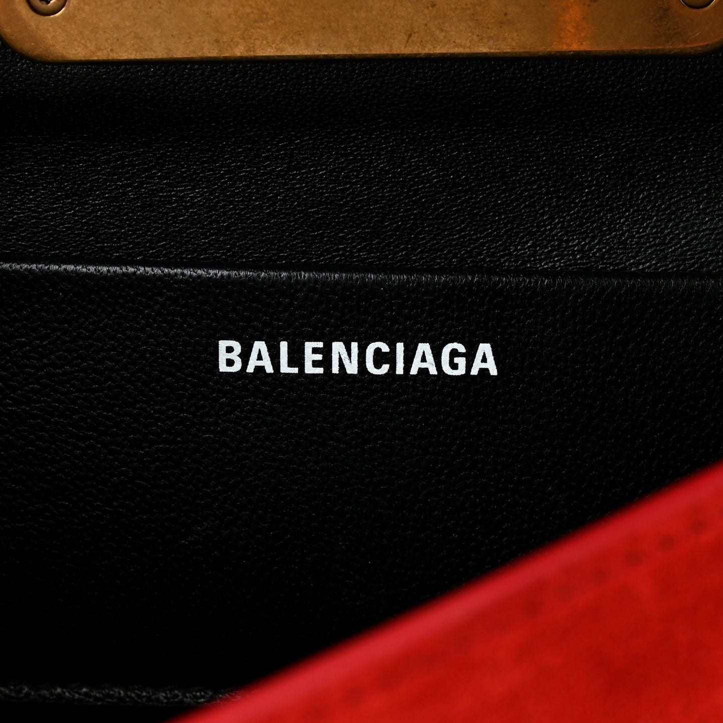 Suede Opera Clutch Bag Red