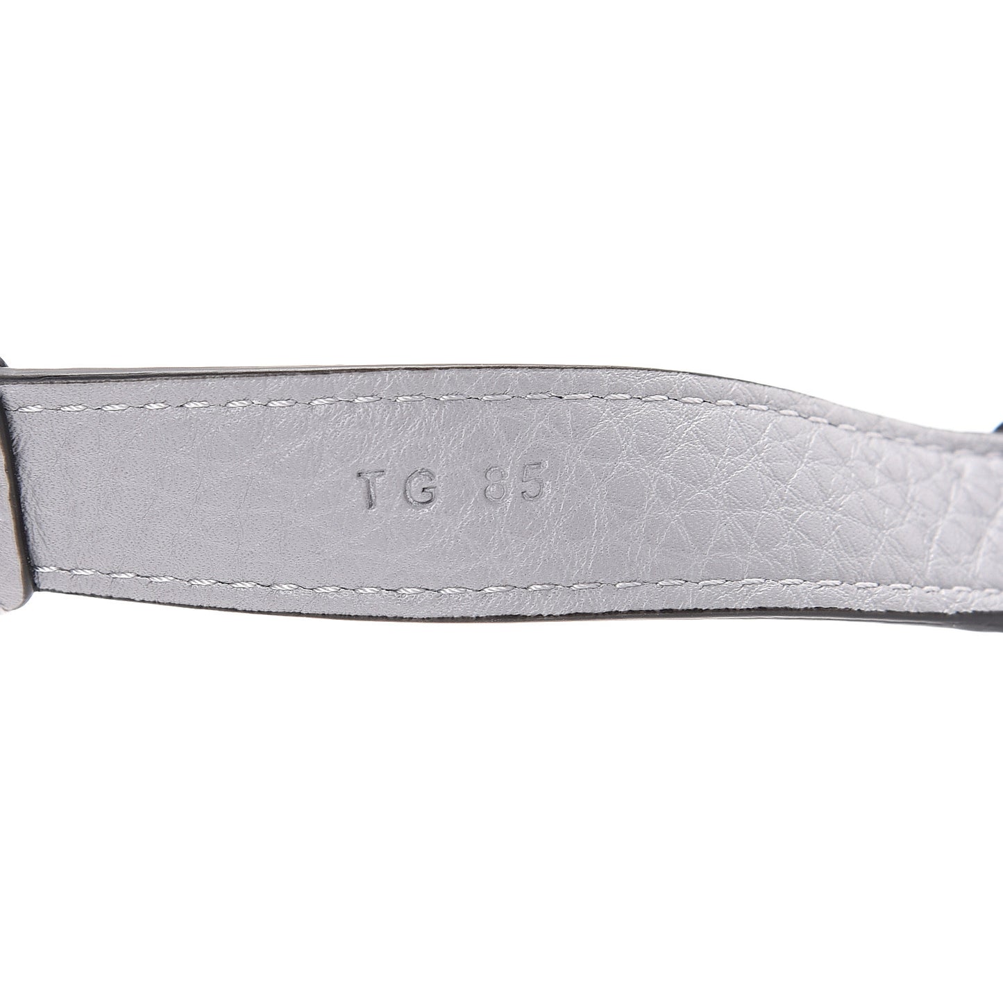 Grained Calfskin Rockstud Belt Bag 85 Pastel Grey