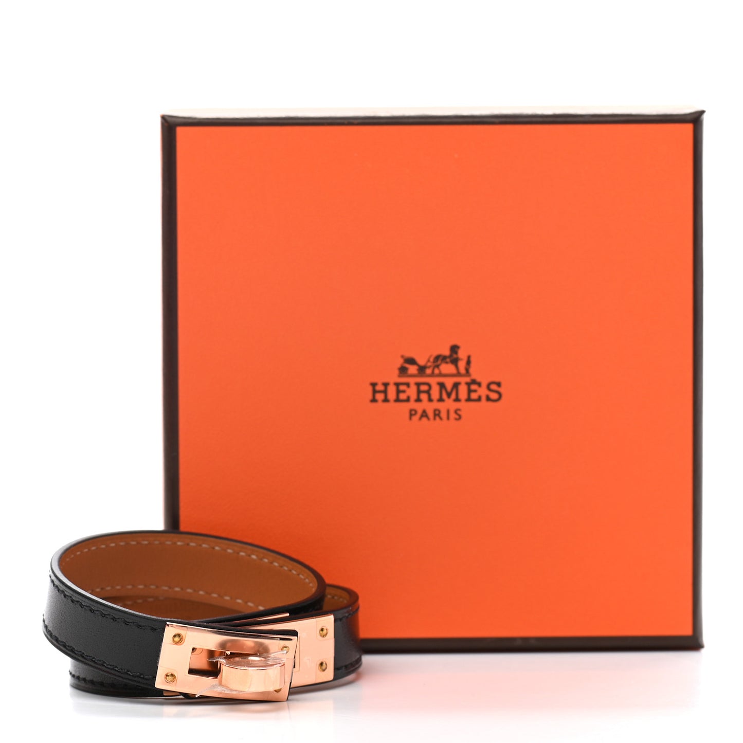 Box Kelly Double Tour Bracelet T1 Black