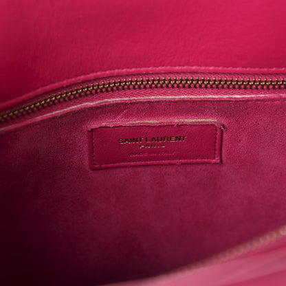 Saint Laurent Calfskin Sac De Jour Lipstick Fuchsia 10 of 14