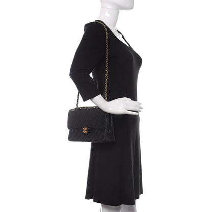 Chanel Lambskin Quilted Medium Double Flap Black 2 of 13