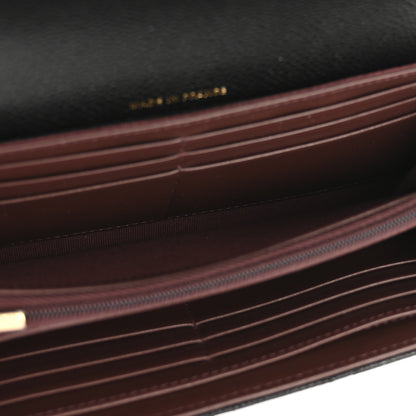 Chanel Caviar Quilted Large Gusset Flap Wallet Black 5 of 9