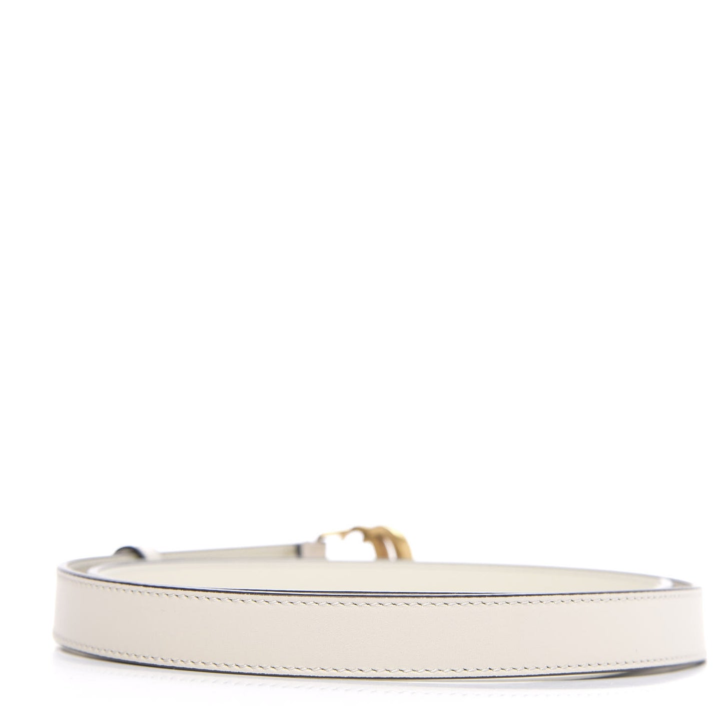Calfskin Double G 20mm Belt 85 34 Mystic White