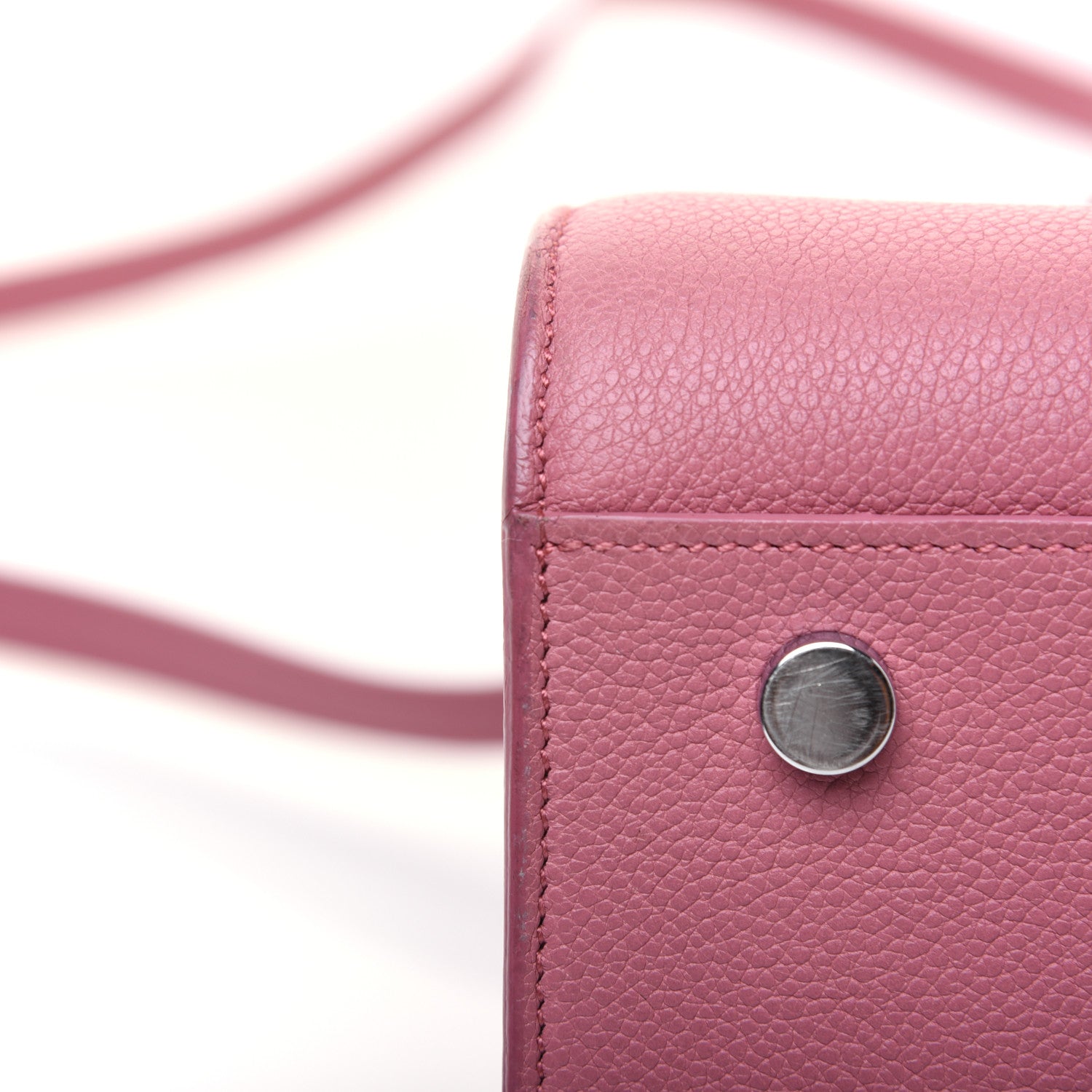 Saint Laurent Grained Calfskin Small Sac De Jour Dark Rose 24 of 33