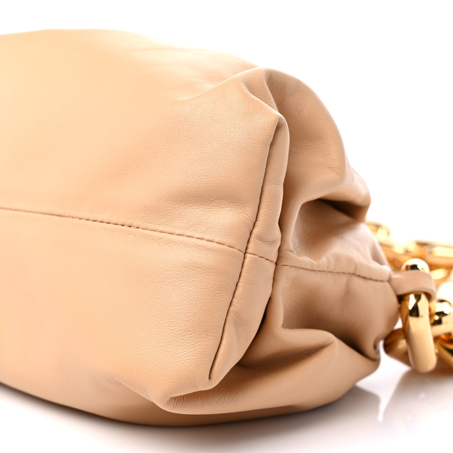 Bottega Veneta Calfskin The Pouch Chain Almond 8 of 8