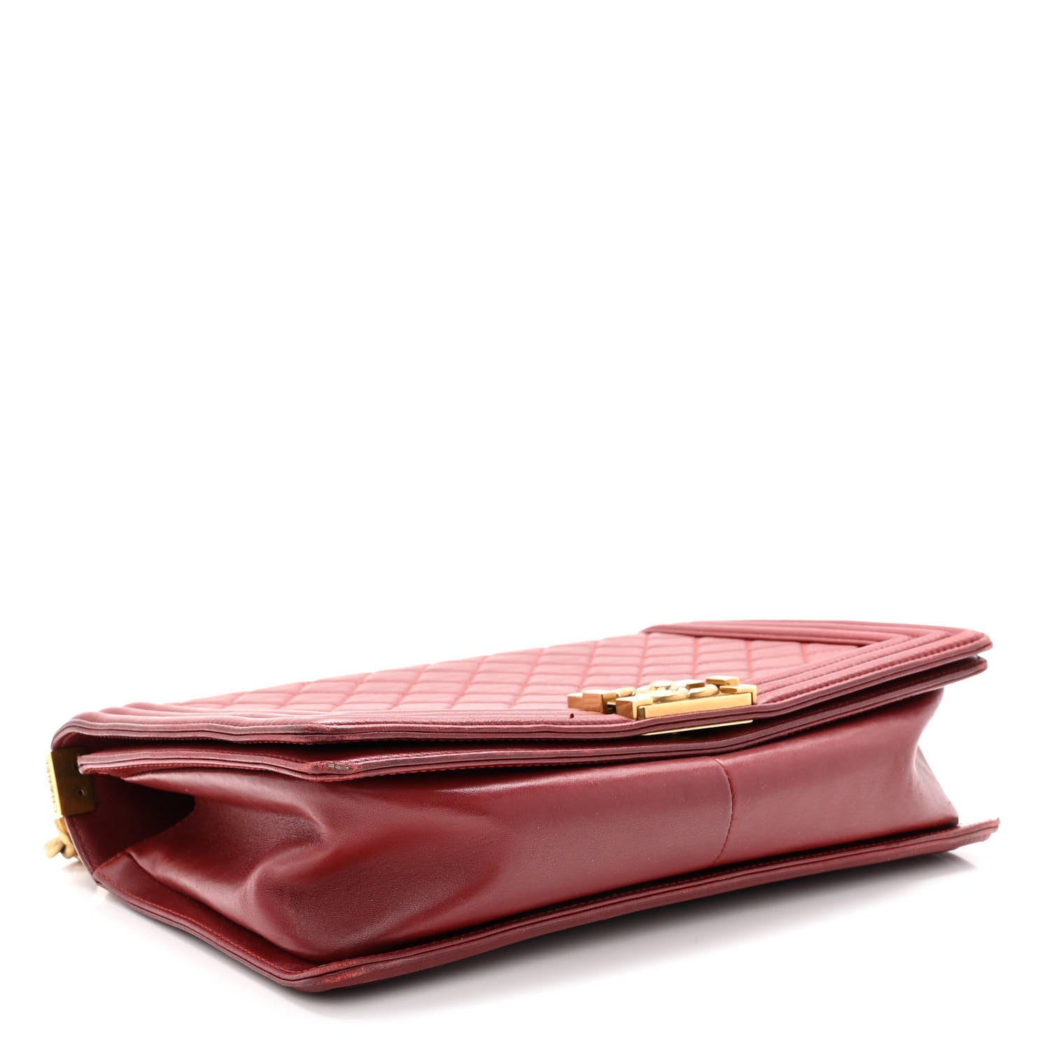 Chanel Lambskin Quilted New Medium Boy Flap Dark Red 3 of 9