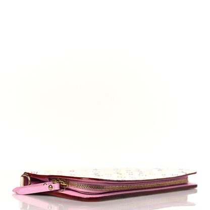 Louis Vuitton Monogram Multicolor Insolite Wallet White Litchi 6 of 6