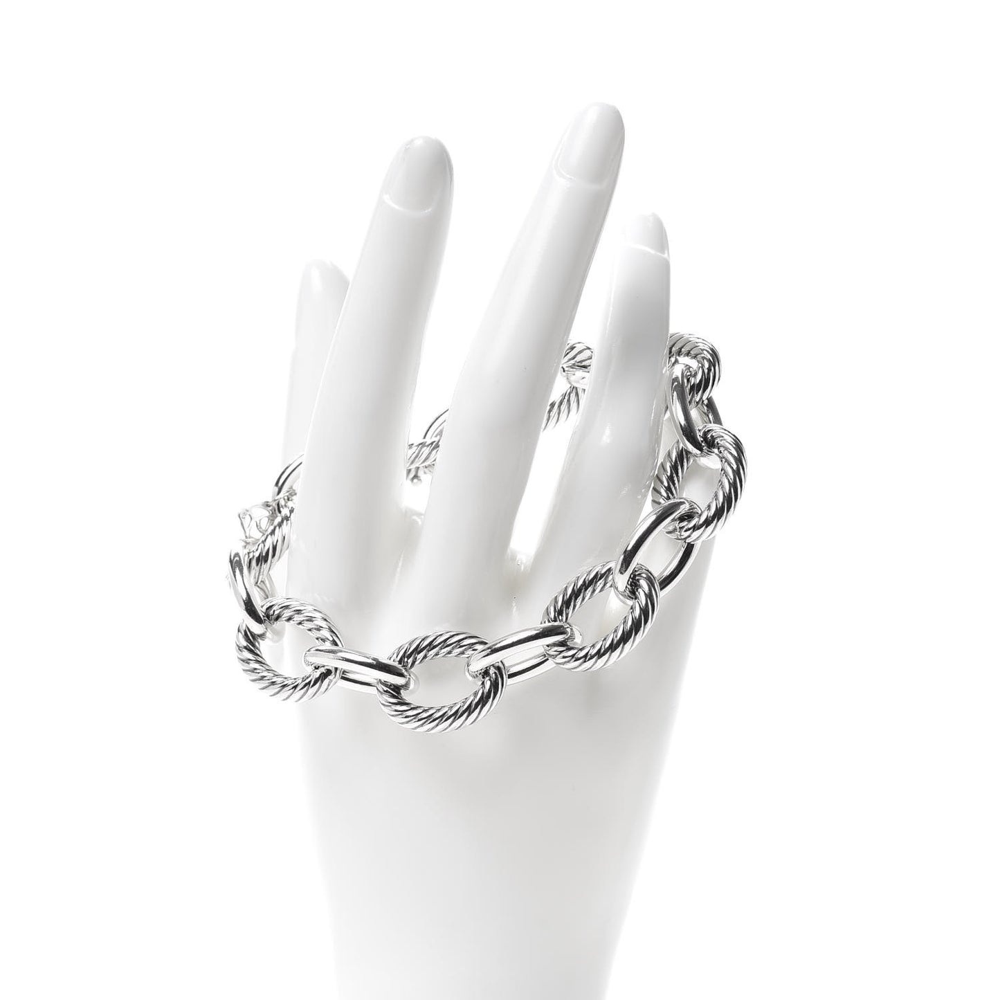 Sterling Silver 17mm Extra Large Oval Link Bracelet