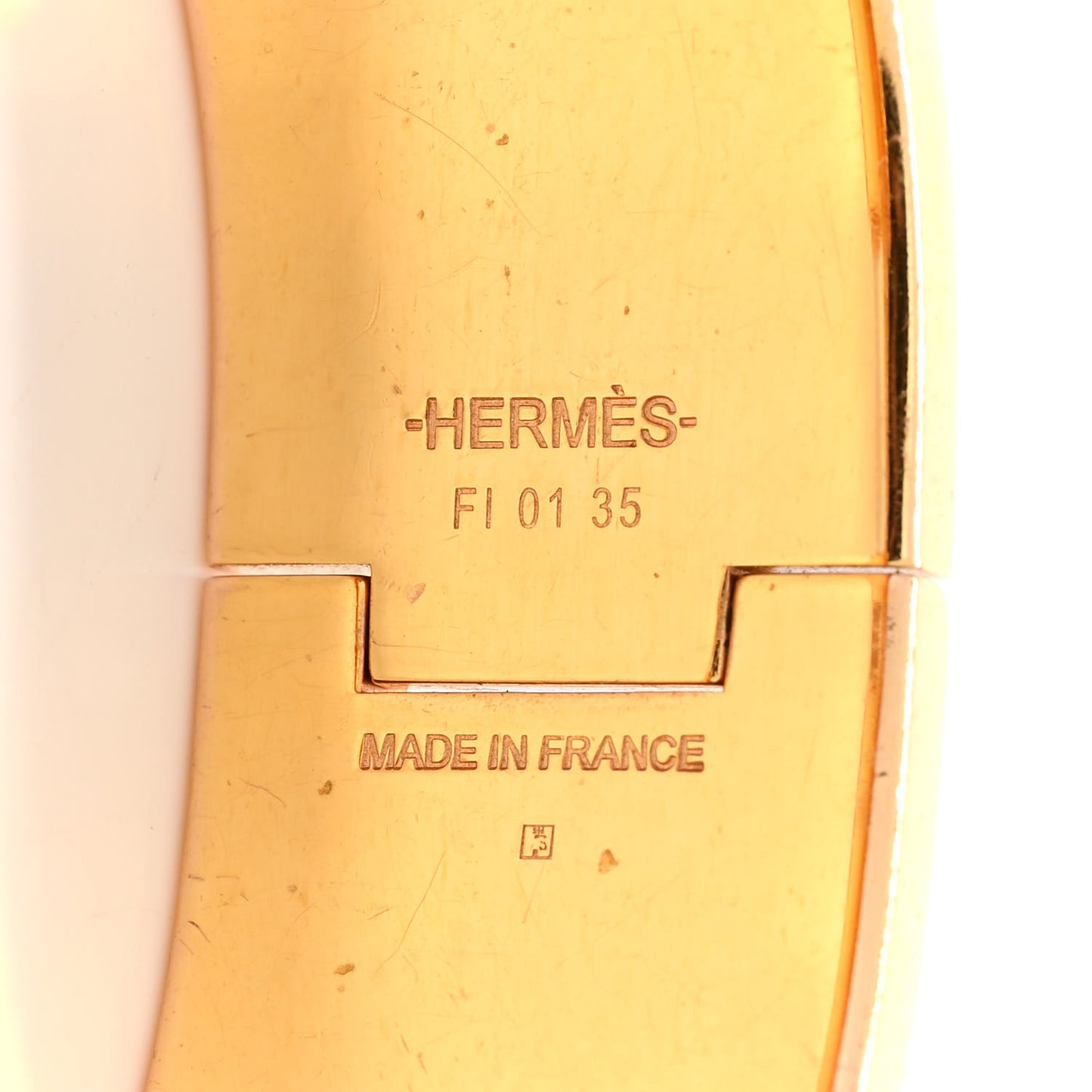 Enamel Wide Clic Clac H Bracelet PM Bleu Transat