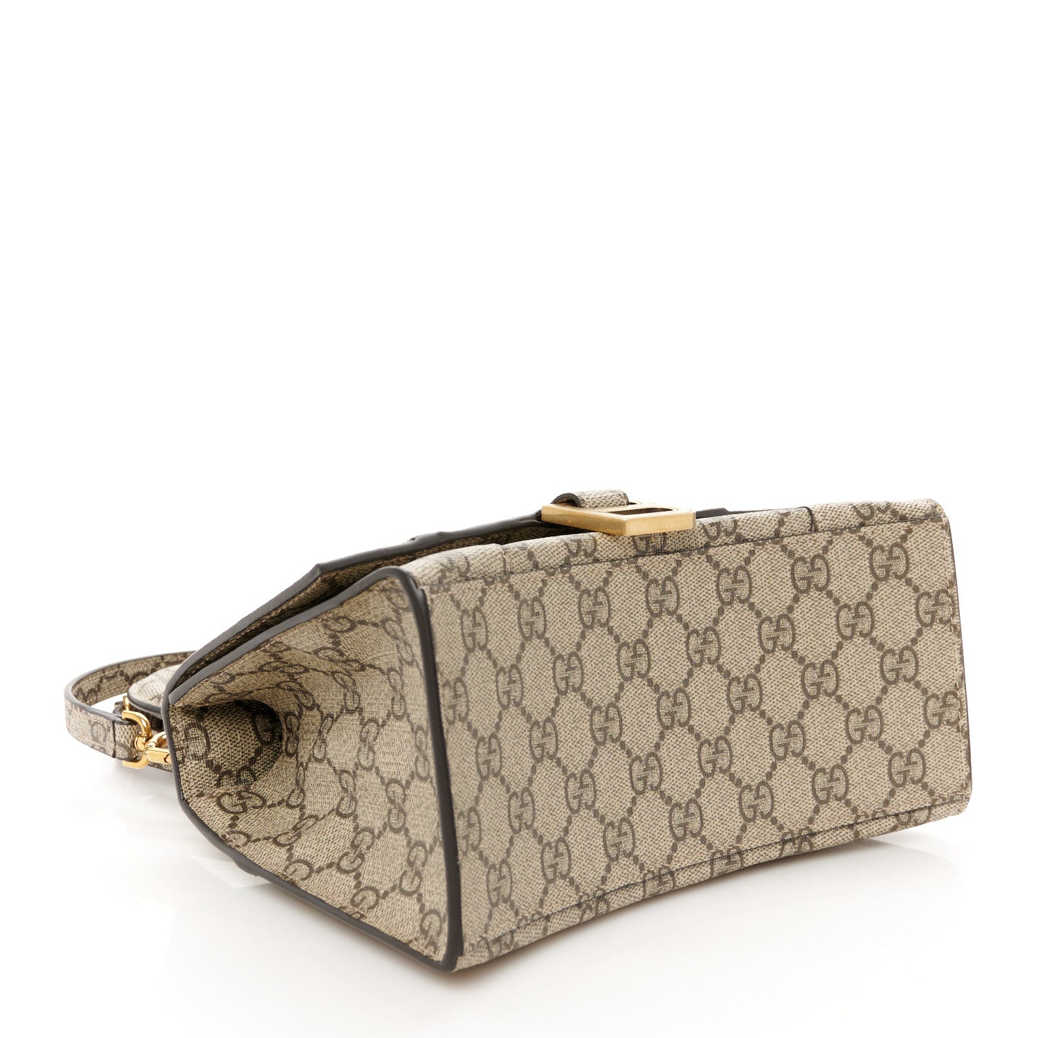 Balenciaga X GUCCI GG Supreme Monogram Small Hourglass Top Handle Bag Beige Ebony 4 of 13