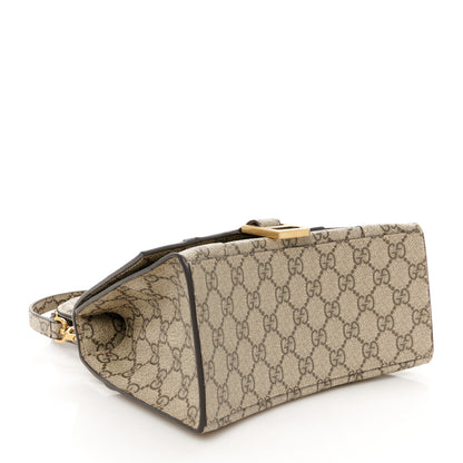 Balenciaga X GUCCI GG Supreme Monogram Small Hourglass Top Handle Bag Beige Ebony 4 of 13