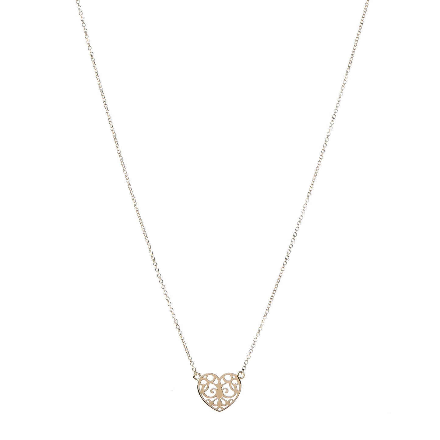 18K Yellow Gold Enchant Heart Pendant Necklace