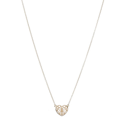 Tiffany 18K Yellow Gold Enchant Heart Pendant Necklace 1 of 7