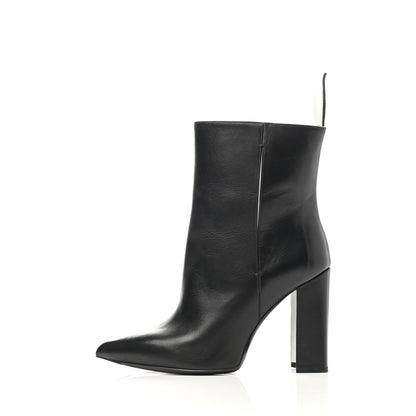 Louis Vuitton Calfskin Monogram Matchmaker Ankle Boots 38.5 Black 1 of 9