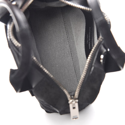 Alexander Wang Suede Calfskin Small Rogue Satchel Black Silver Hardware 5 of 14