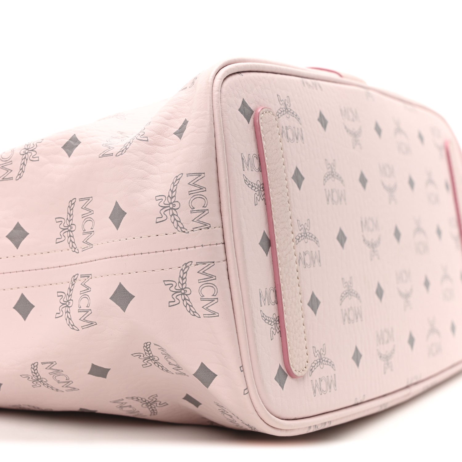 MCM Visetos Medium Liz Reversible Shopper Tote Powder Pink 9 of 16