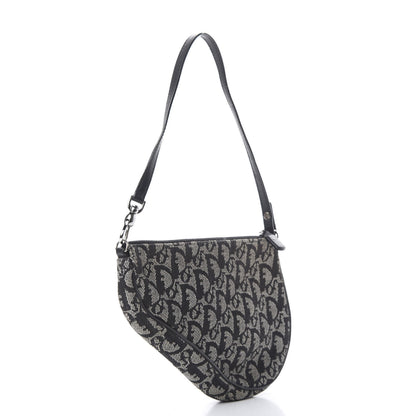 Christian Dior Monogram Mini Saddle Pochette Black 2 of 12