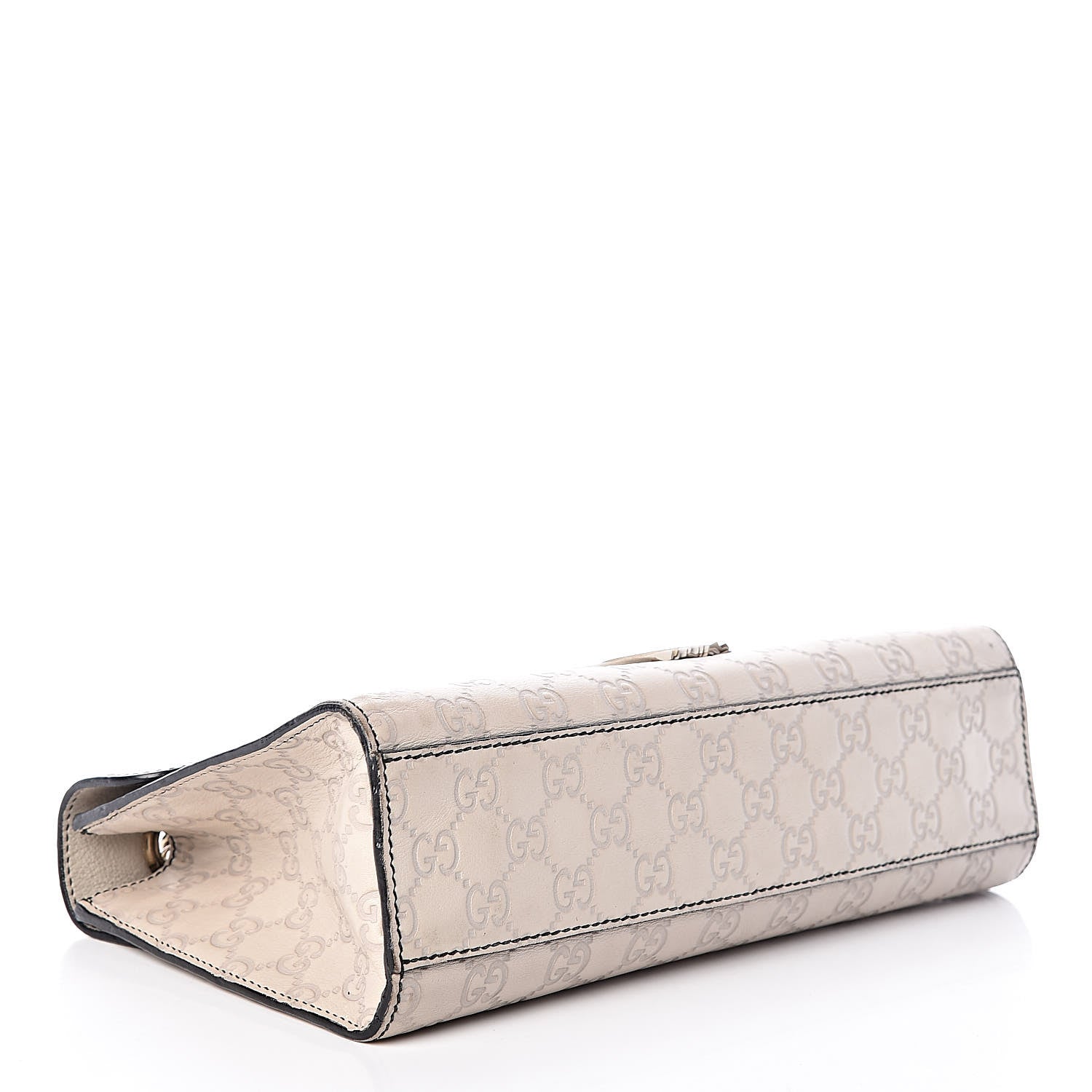 Gucci Guccissima Signature Medium Emily Chain Shoulder Bag Mystic White 4 of 19