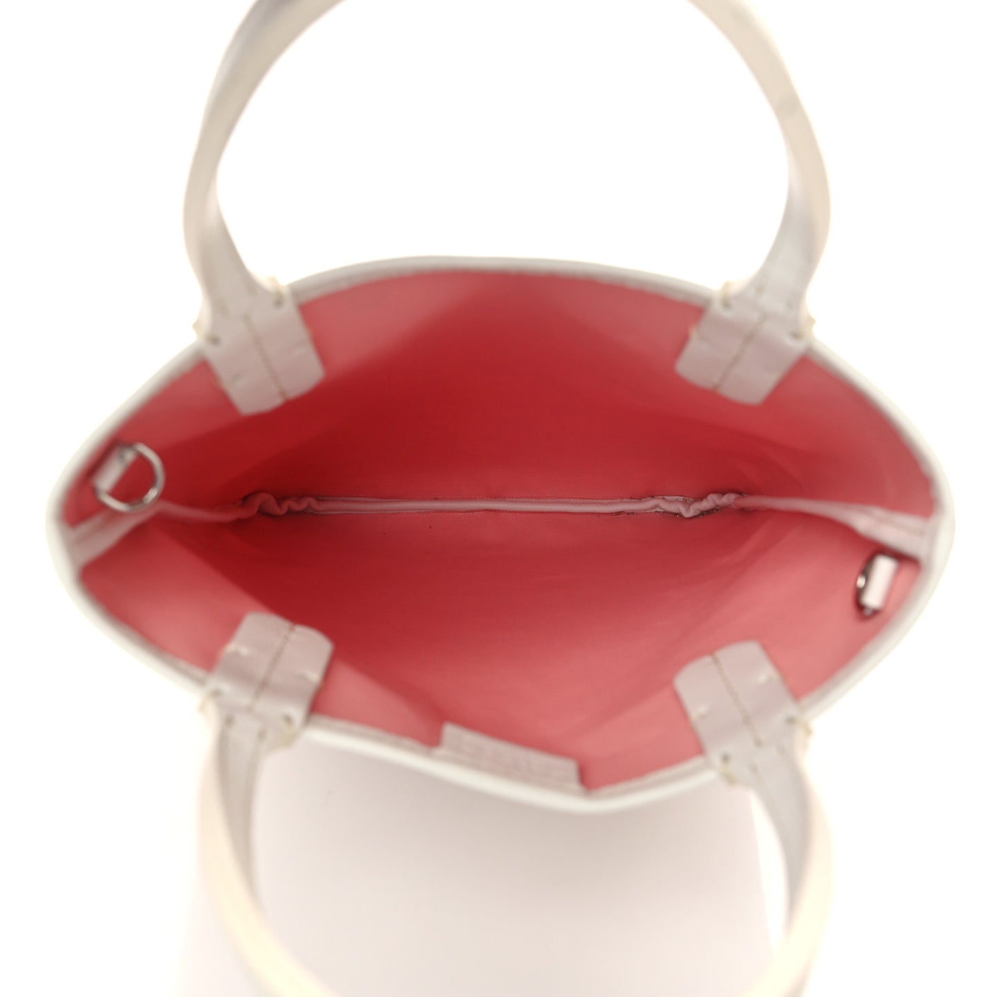 Goyardine Poitiers Claire Voie Tote White Pink