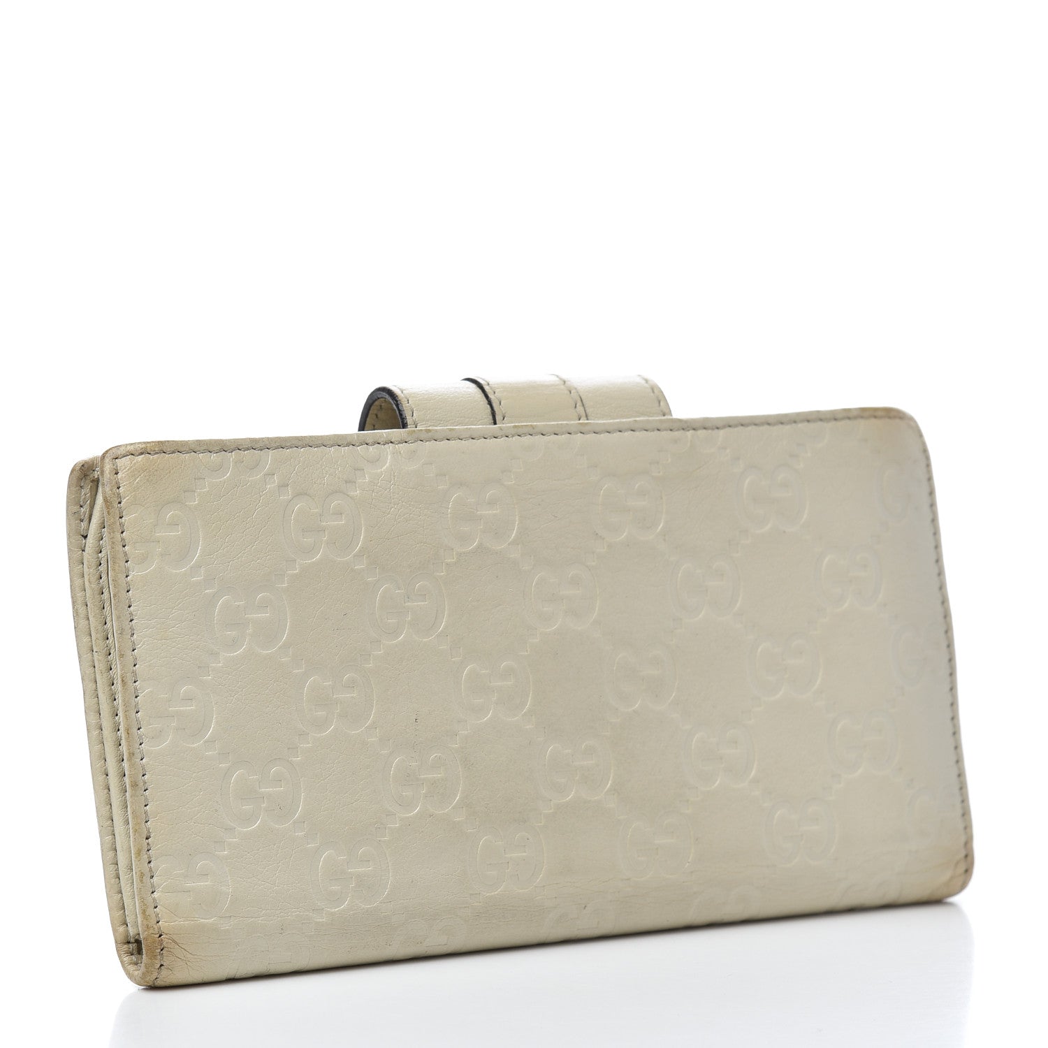 Gucci Guccissima Ladies Web Long Wallet Off White 3 of 12