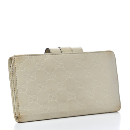 Gucci Guccissima Ladies Web Long Wallet Off White 3 of 12