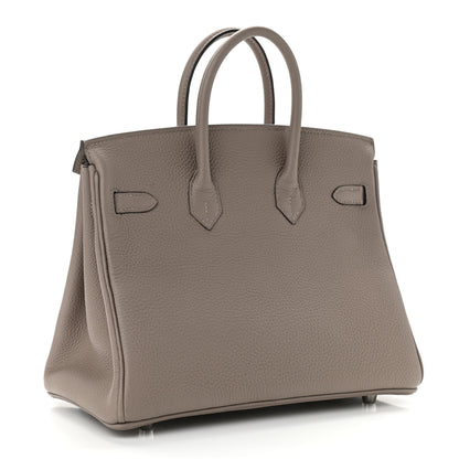 Hermes Togo Horseshoe Birkin 25 Gris Asphalte 2 of 11