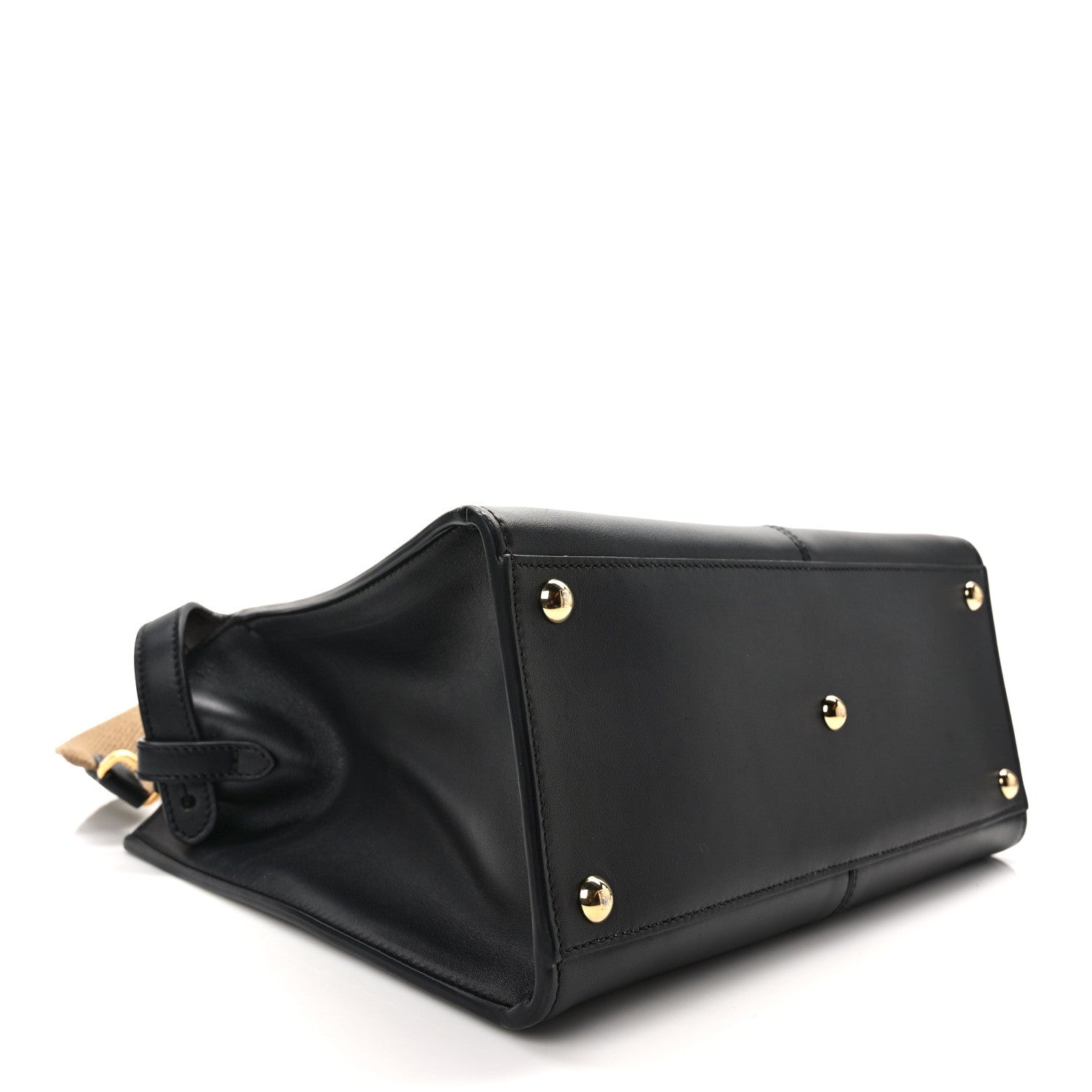 y0025　0923 Fendi Vitello Seta Century Medium Peekaboo X-Lite Black Fragola