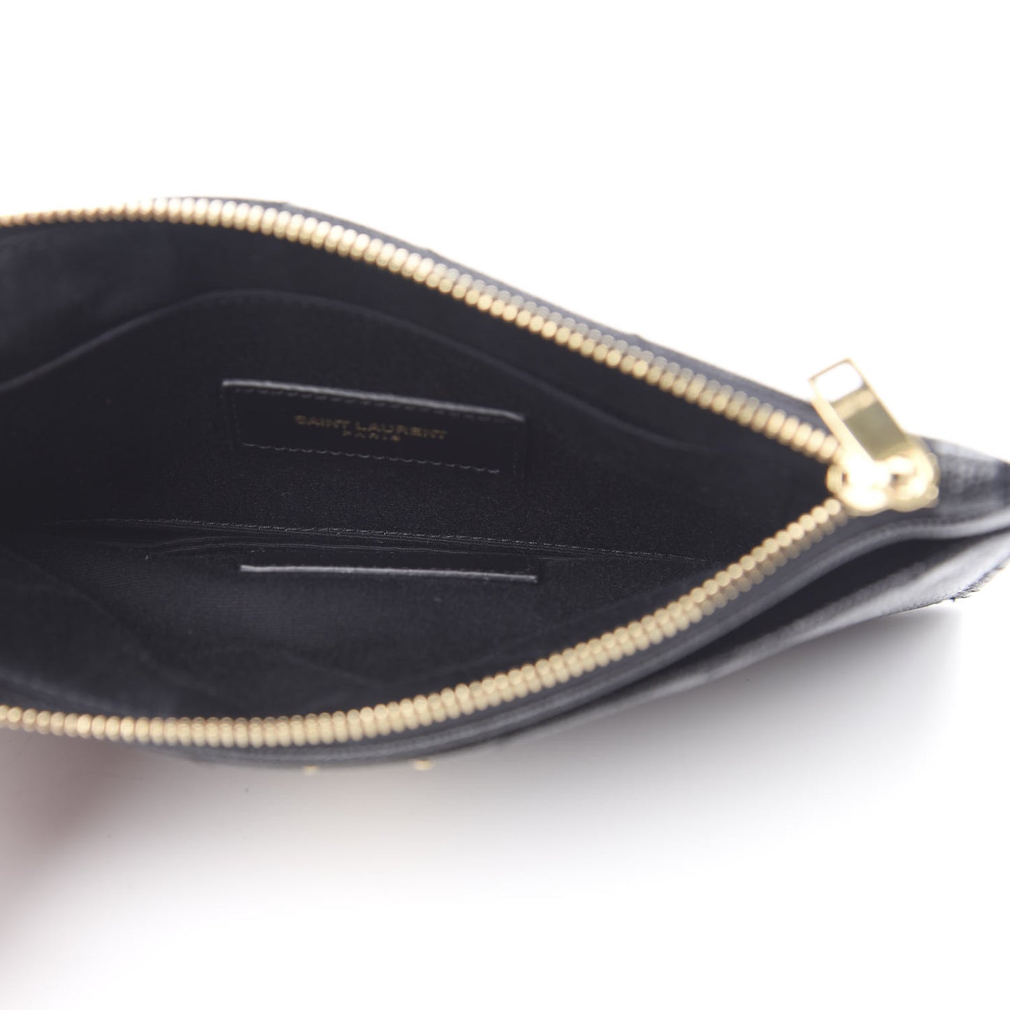 Grain De Poudre Chevron Monogram Bill Pouch Black