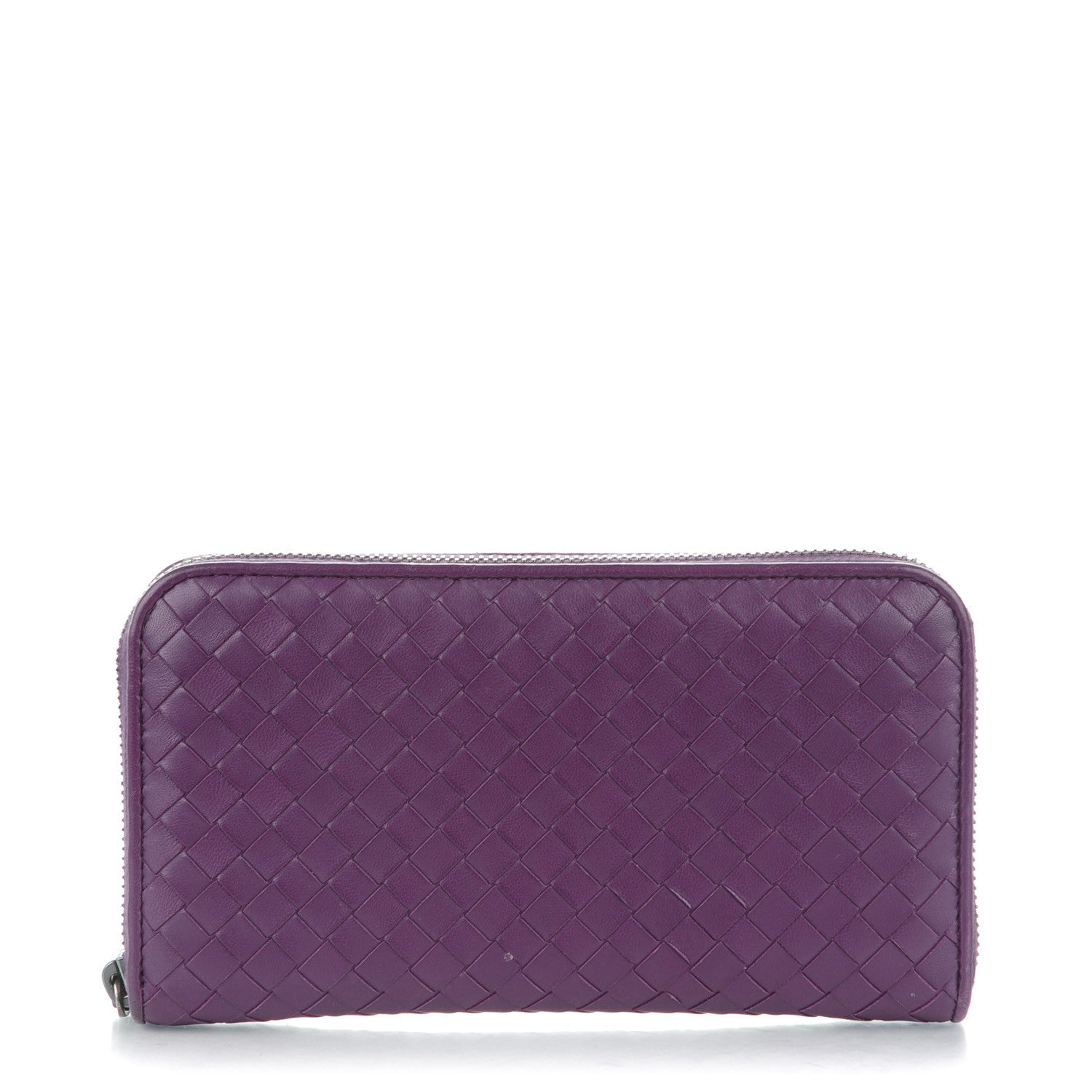 Bottega Veneta Nappa Intrecciato Zip Around Wallet Monalisa 1 of 8