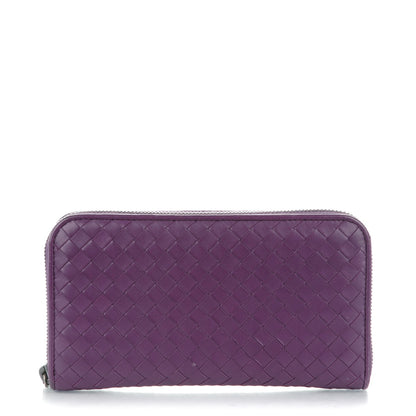 Bottega Veneta Nappa Intrecciato Zip Around Wallet Monalisa 1 of 8