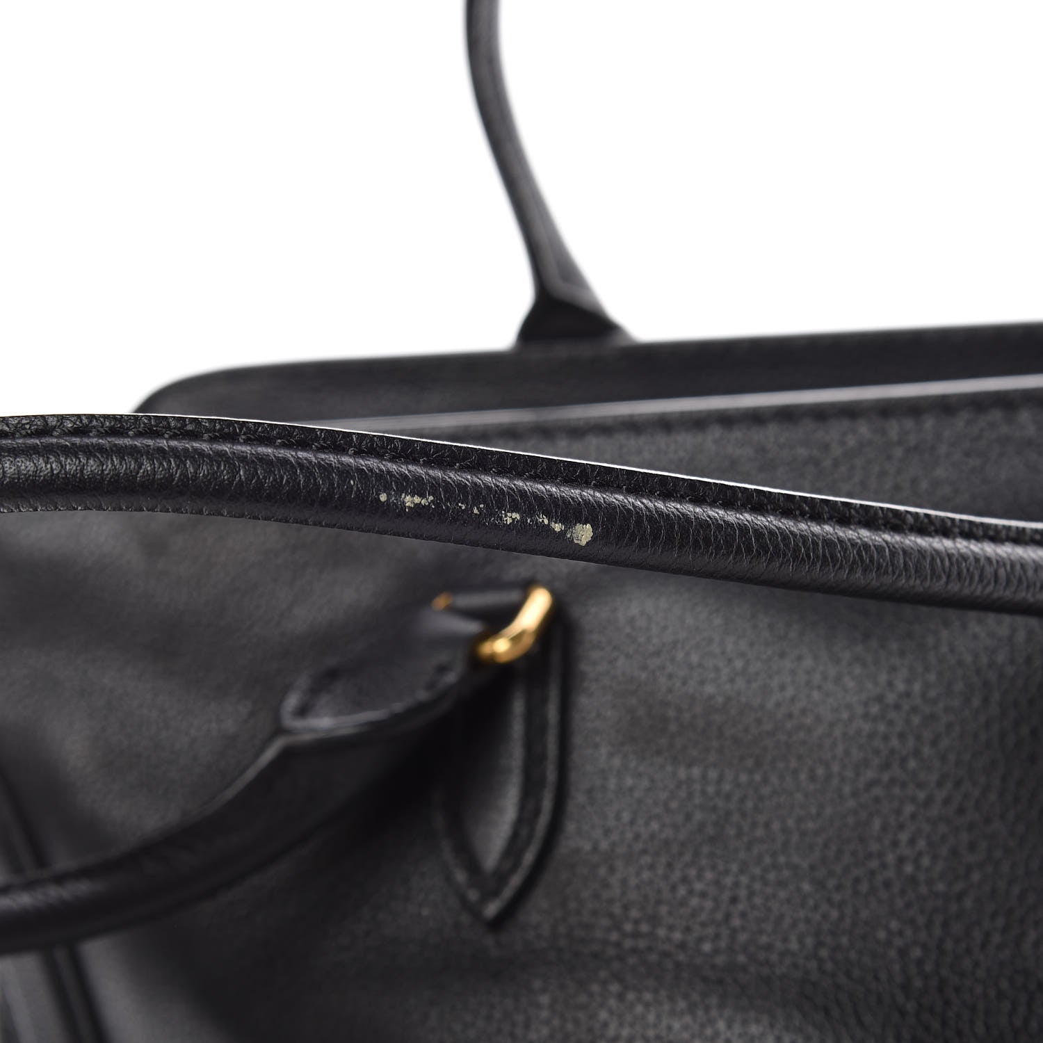 Alexander McQueen Pebbled Calfskin Large Skull Padlock Zip Around Tote Black 11 of 20