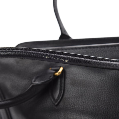 Alexander McQueen Pebbled Calfskin Large Skull Padlock Zip Around Tote Black 11 of 20