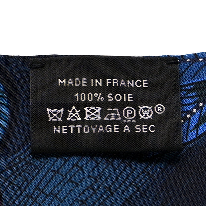 Hermes Silk Tree Of Song Twilly Cobalt Rouge 3 of 3