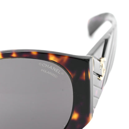 Chanel Acetate Polarized Oval Sunglasses 5411 Brown 10 of 14