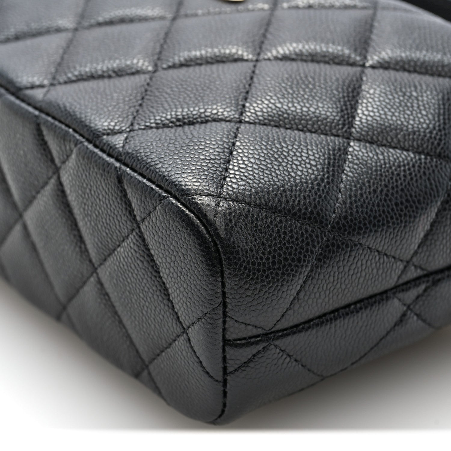 Chanel Caviar Quilted Hobo Clutch With Chain Black 10 of 11