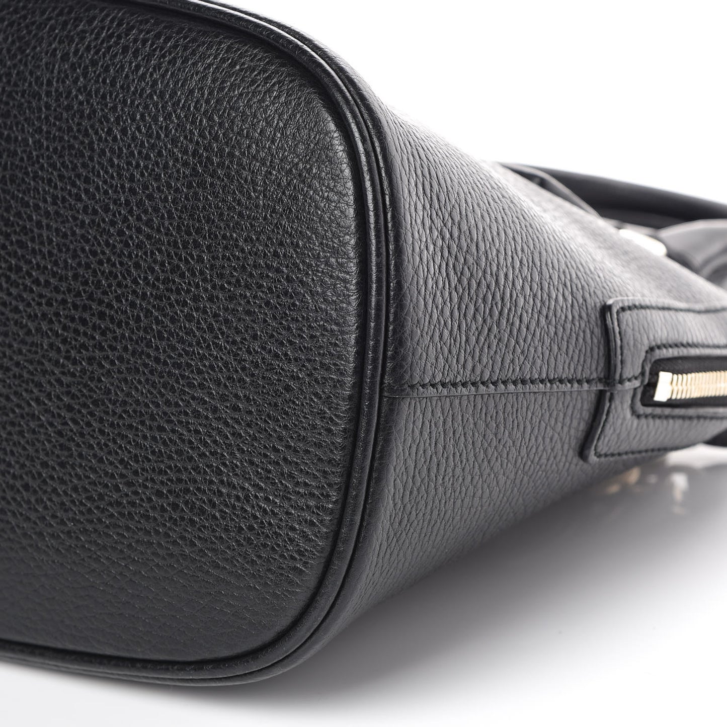 Calfskin Medium Dome Bag Black