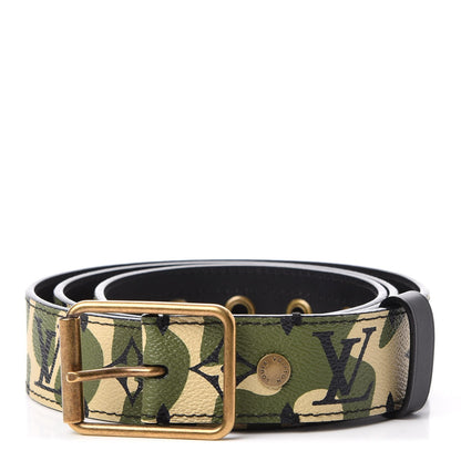Louis Vuitton Monogramouflage Belt 100 40 1 of 9