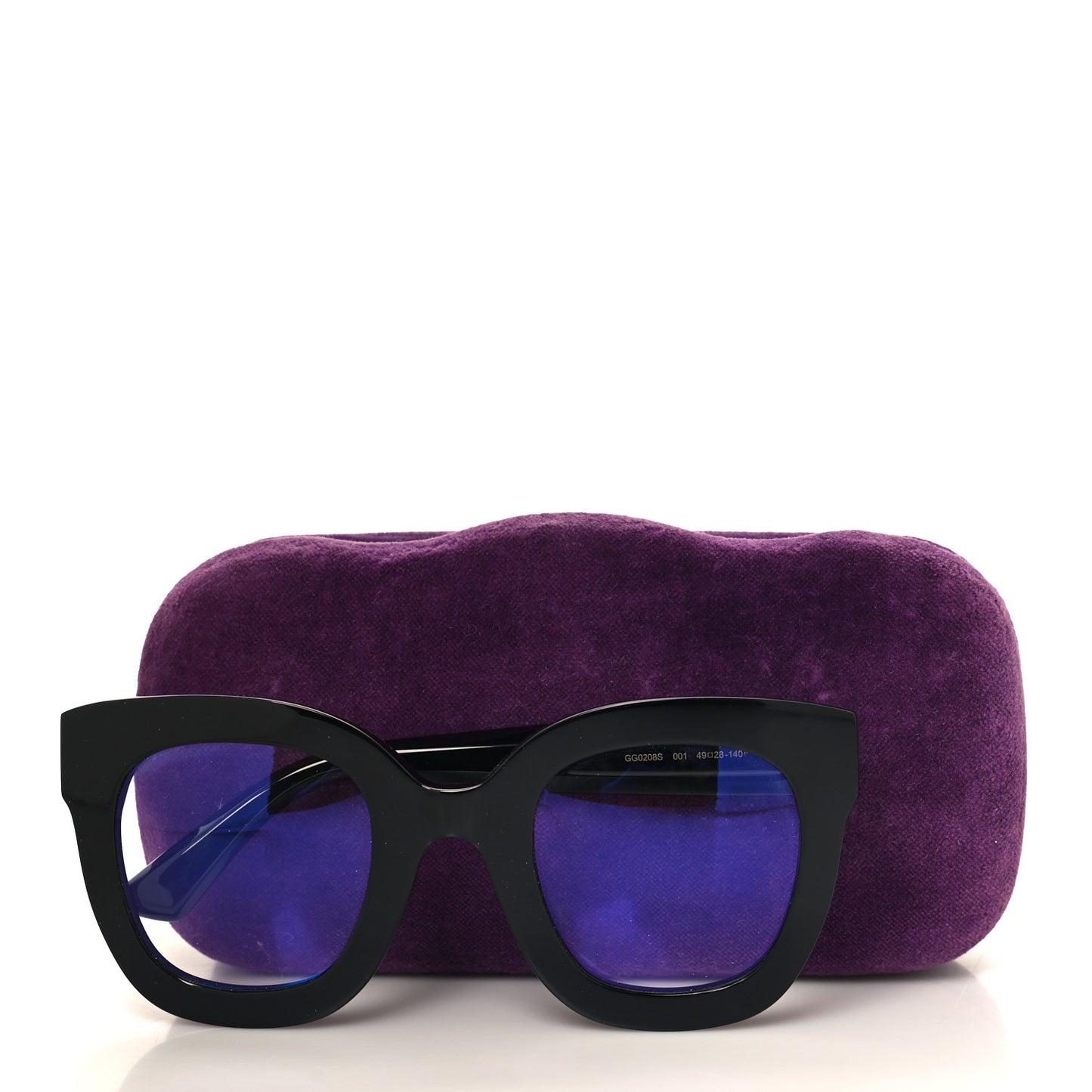 Round Frame Star Sunglasses GG0208S Black