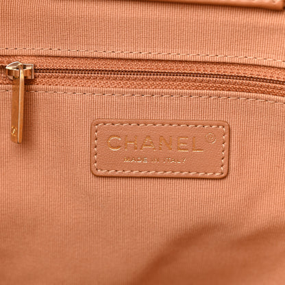 Chanel Calfskin Stitched Large Shopping Bag Brown 7 of 14