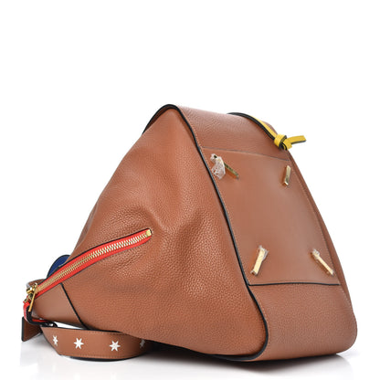 Loewe Calfskin Stars Hammock Shoulder Bag Tan 4 of 11
