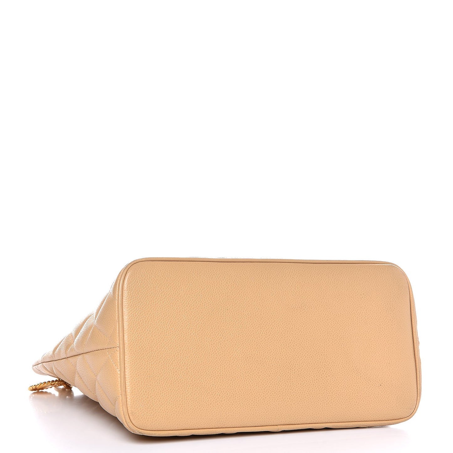 Caviar Quilted Medallion Tote Beige