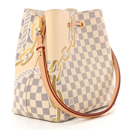 Louis Vuitton Damier Azur Nautical Neonoe MM 3 of 11