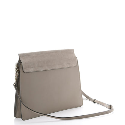 Chloe Calfskin Suede Medium Faye Shoulder Bag Motty Grey 3 of 9