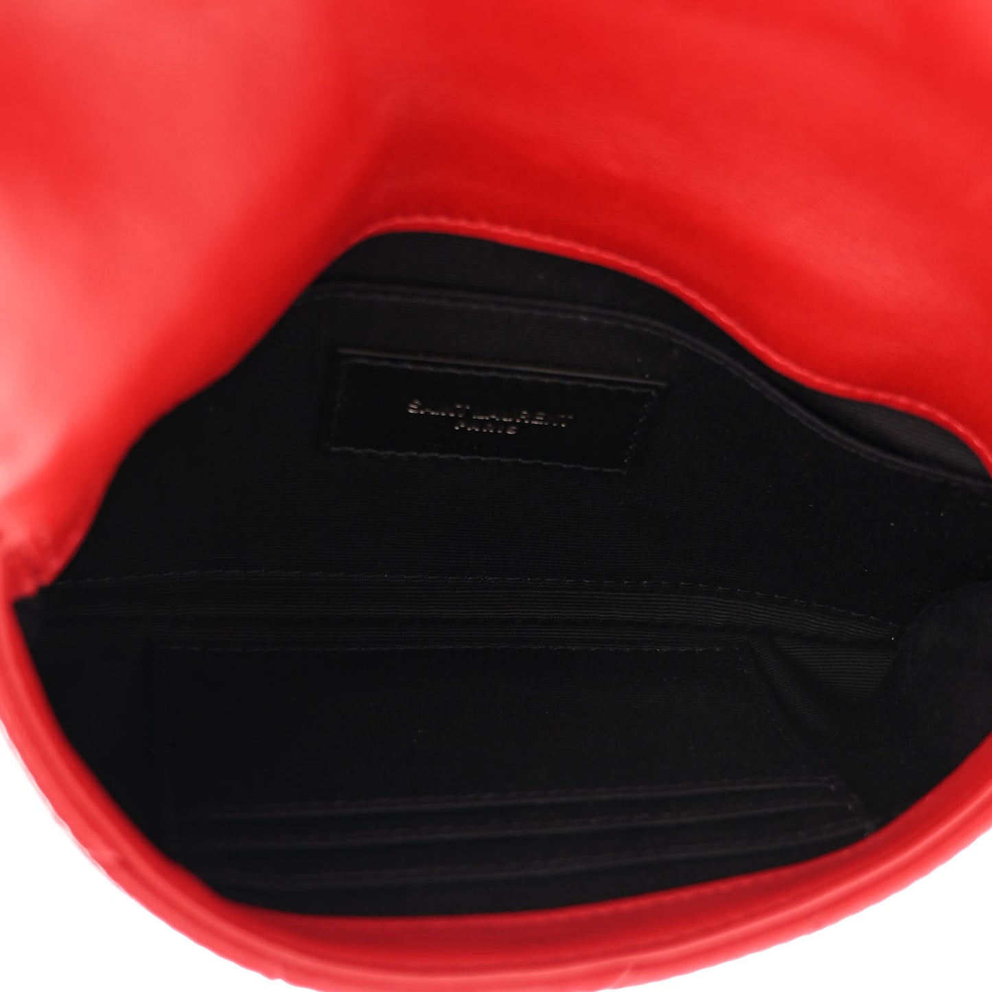 Lambskin Patchwork Monogram Small Jamie Red