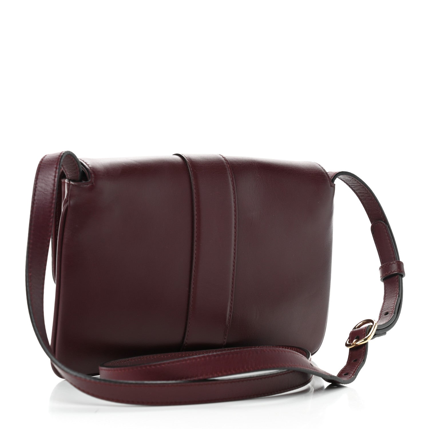 Gucci Vitello Palmellato Lux Small Arli Flap Shoulder Bag Vintage Bordeaux 3 of 9